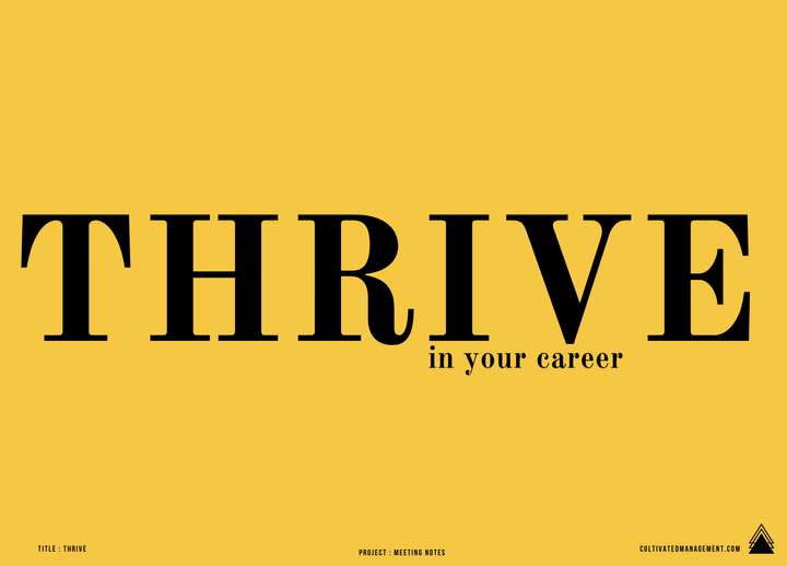 How to Thrive in Your Career - 10 valuable ideas