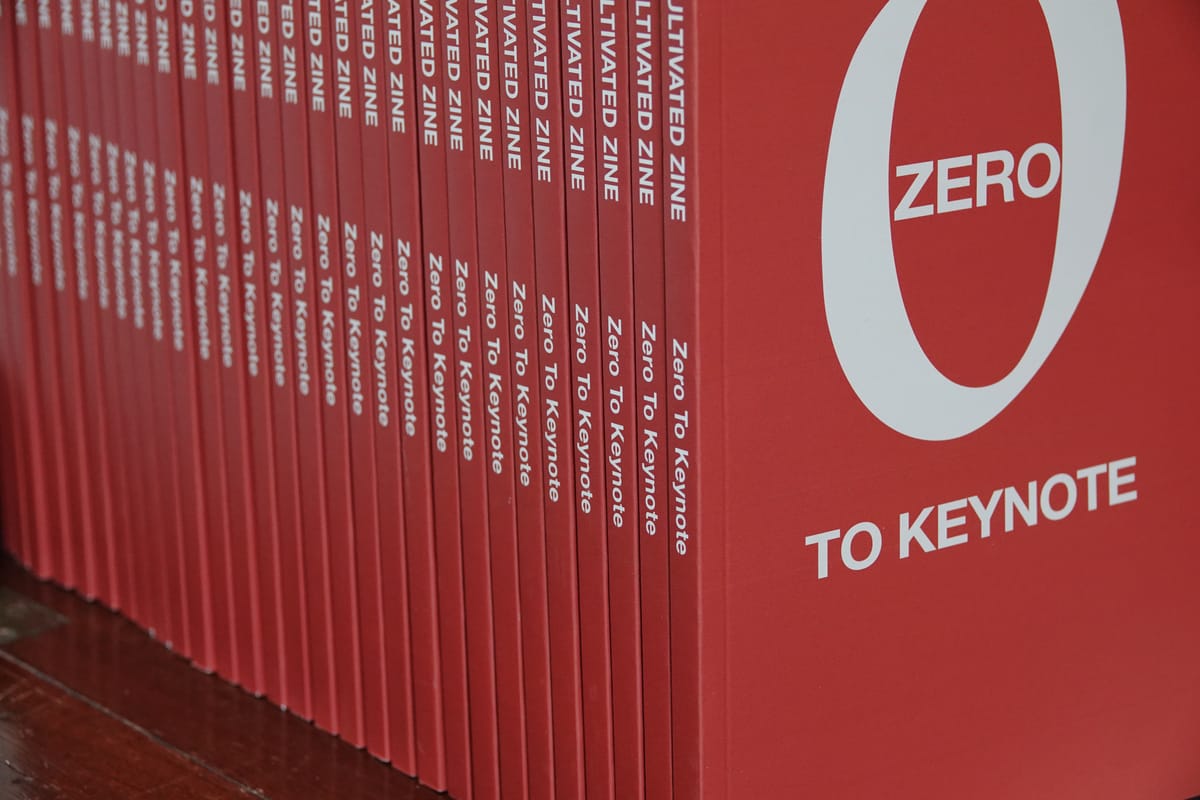 Zero to Keynote - a book for conference speakers