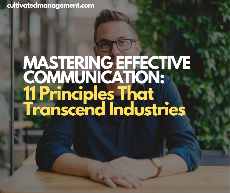 Mastering Effective Communication: 11 Principles That Transcend Industries