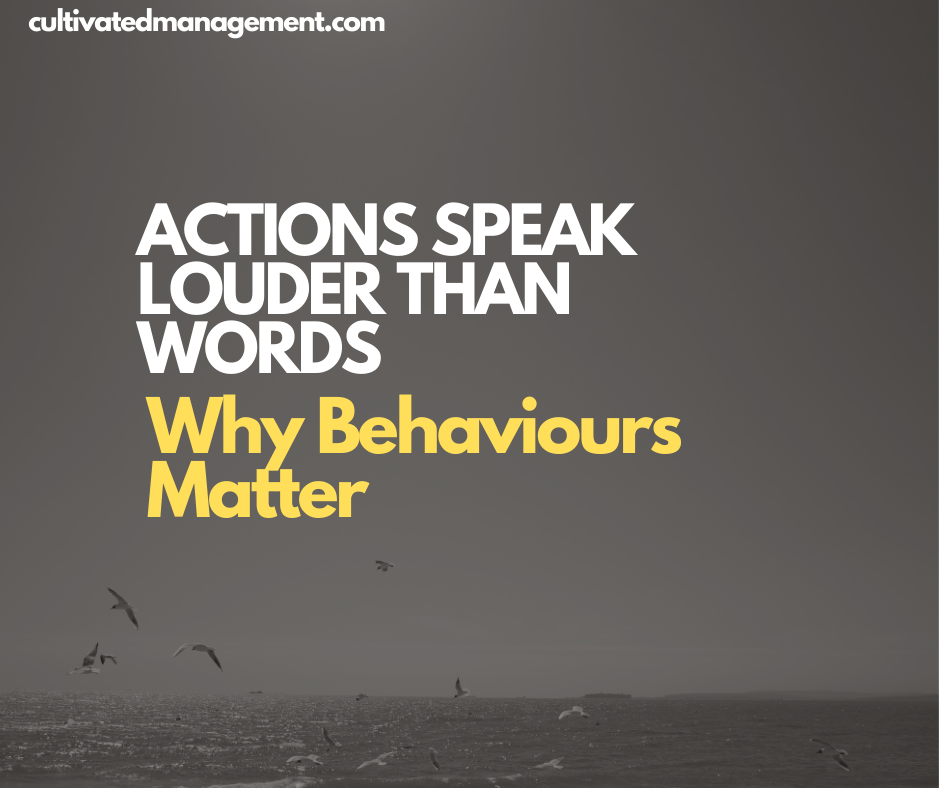 Actions speak louder than words: Why Behaviours Matter