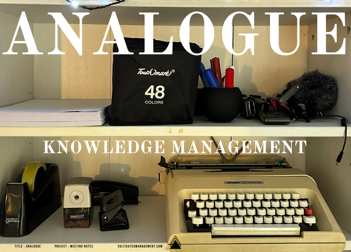 Analogue Personal Knowledge - 6 inspiring reasons to use one