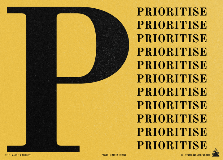 How to prioritise - solve important problems only