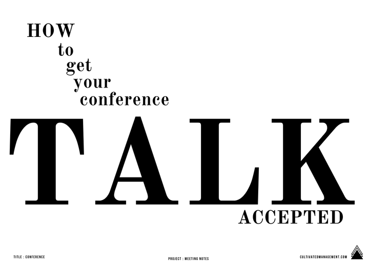 How To Get Your Conference Talk Accepted
