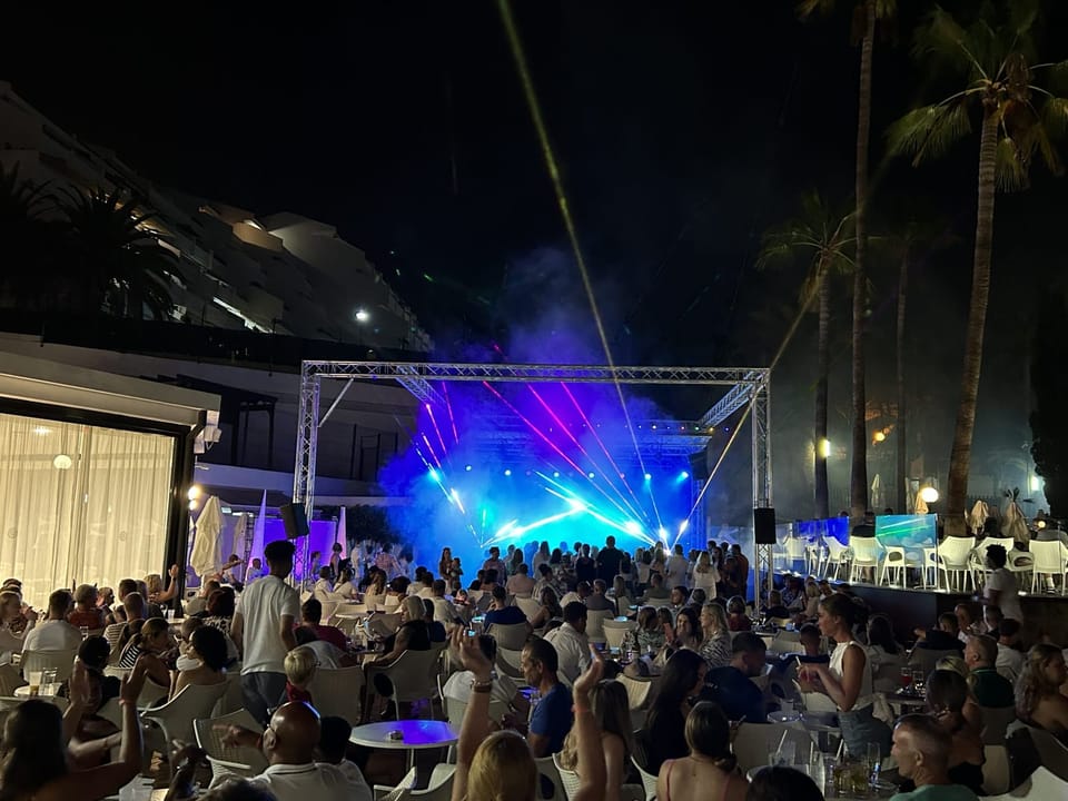 A photo of the hotel bar and club in Adeje, Tenerife