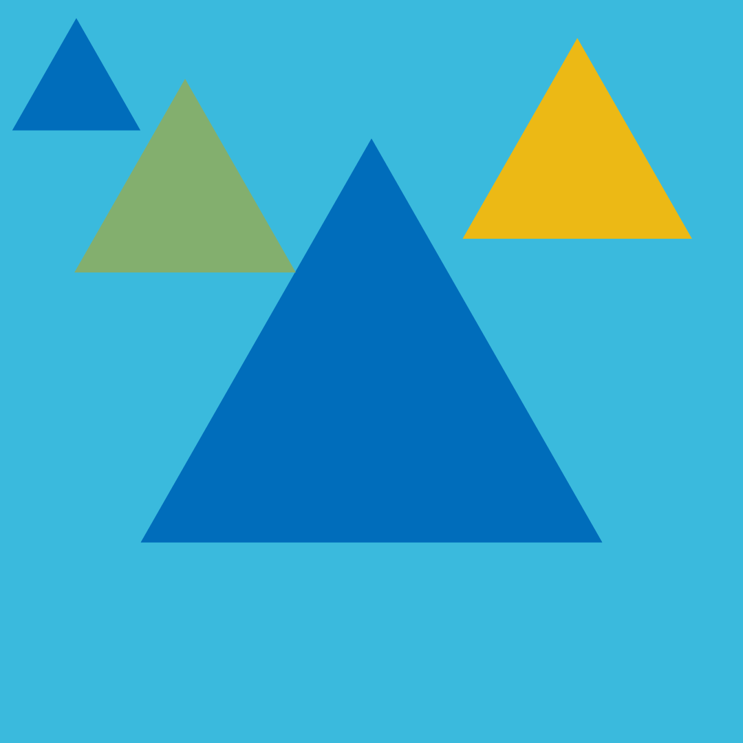 A simple image showing a series of triangles to represent the Activity Theory triangle model