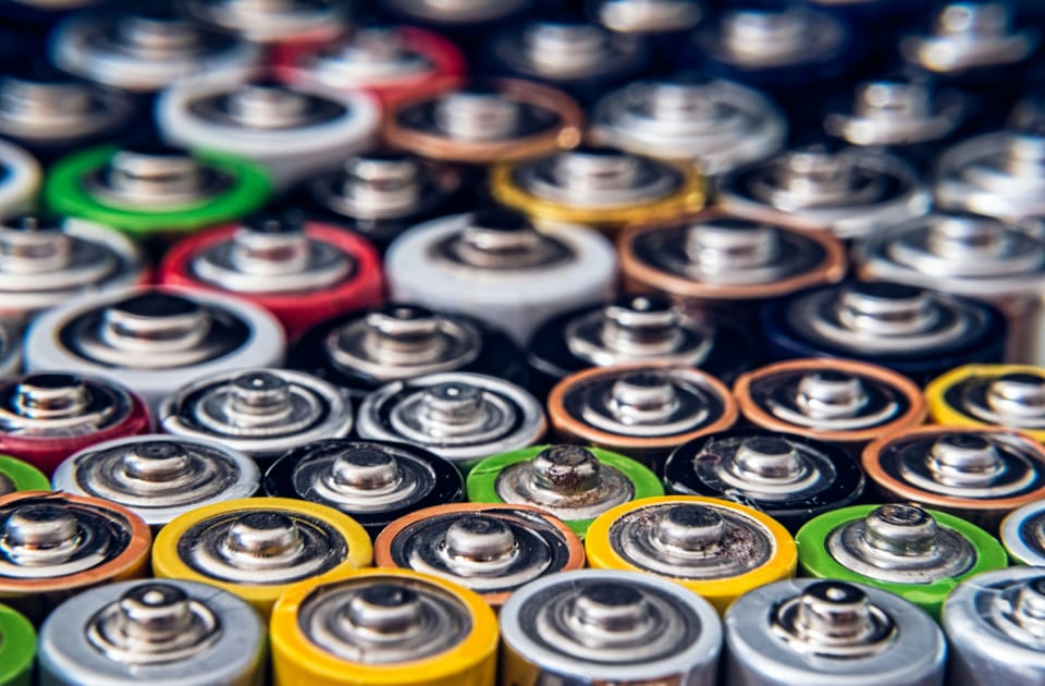 A photo of some batteries