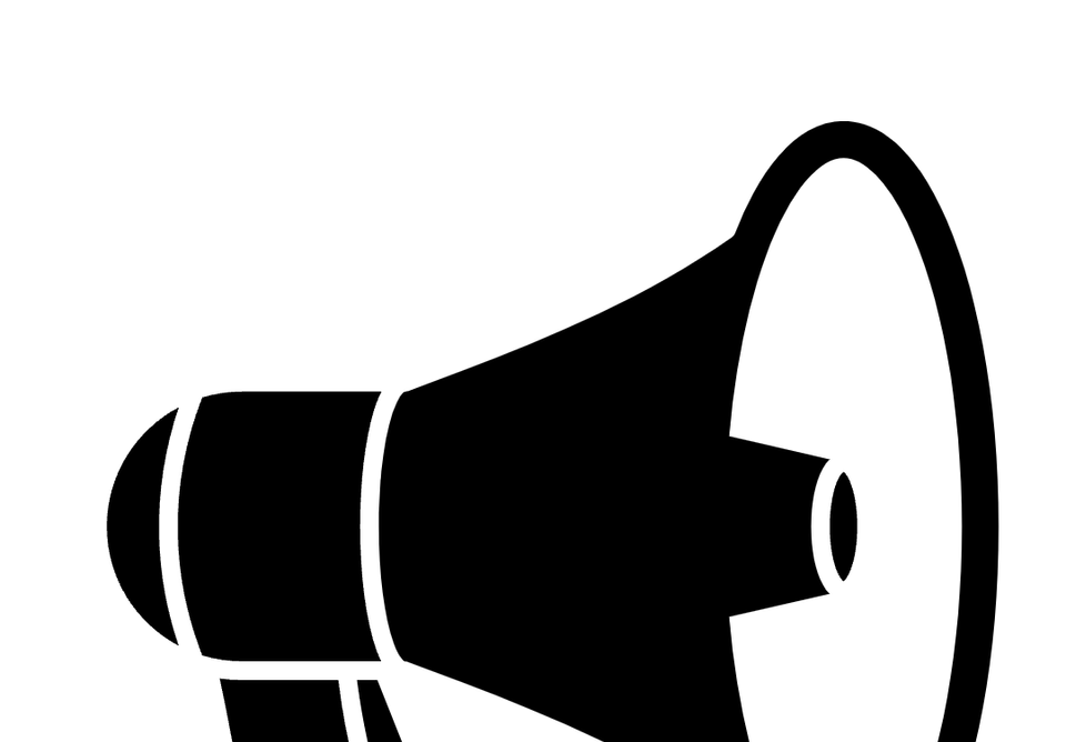 A graphic of a megaphone